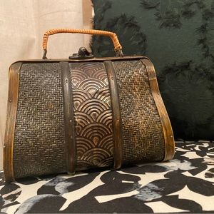 Antique wooden purse